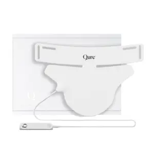 Beauty tech neck device with product packaging for a low-MOQ DTC launch